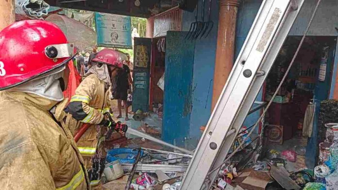 Toko Bangunan Hangus Terbakar di Kawali Ciamis, Kerugian Capai Rp 200 Juta