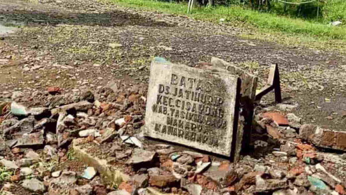 Penghancuran Tugu Batas Desa di Tasikmalaya Ini Jadi Sorotan, Pemdes Sukaraharja Sebut Tanpa Ada Musyawarah