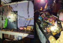 Diduga Korsleting Listrik, Sebuah Warung di Kawali Ciamis Terbakar, Pemilik Merugi Puluhan Juta