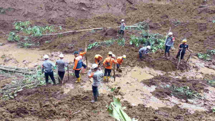 Hari Kedua Pencarian Warga Tertimbun Longsor di Salawu Tasikmalaya Belum Membuahkan Hasil