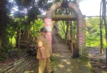 Jembatan Mina penghubung tiga desa dua kecamatan di Ciamis