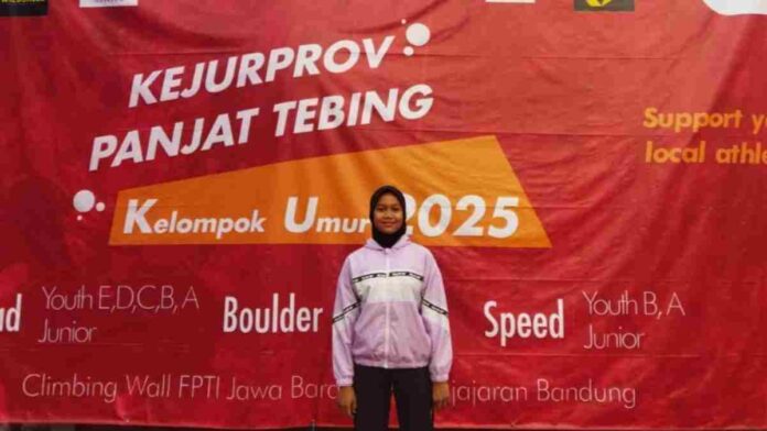 Perjuangan Membanggakan Atlet Panjat Tebing Ciamis Raisa Nadira di Kejurprov Jabar