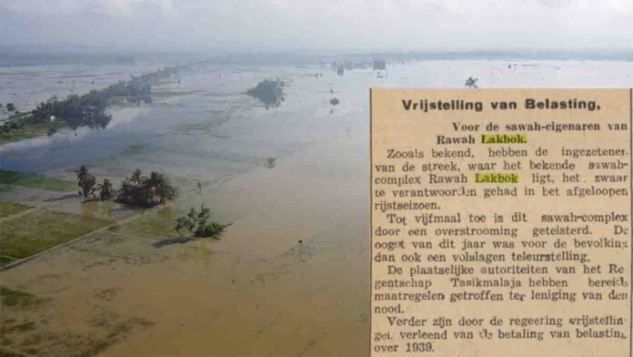 Sejarah Banjir di Lakbok Ciamis, Pemilik Sawah Pernah Dibebaskan Pajak oleh Pemerintah