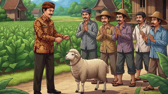 Bantuan Bibit Domba dari DBHCHT, Upaya Pemkab Sumedang Tingkatkan Pendapatan Petani Tembakau
