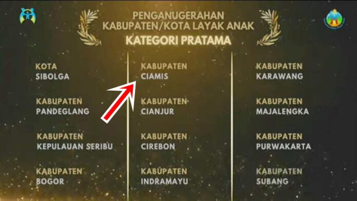 Ciamis Raih Penghargaan Kabupaten Layak Anak (KLA) untuk Ketujuh Kalinya