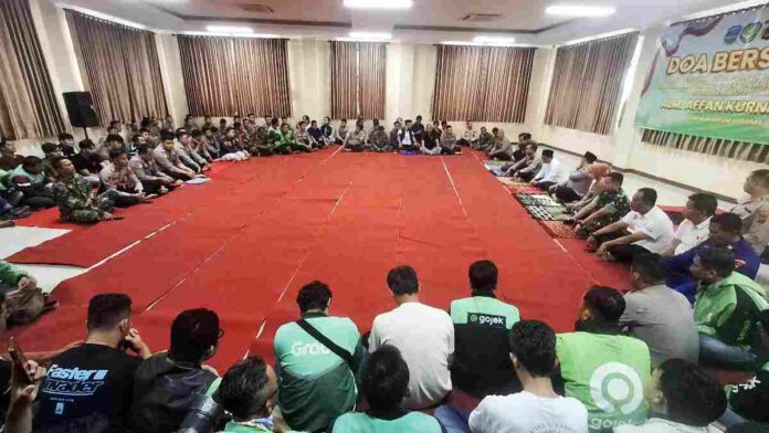 Ojol dan Forkopimda Bersama Polres Pangandaran Gelar Doa untuk Affan Kurniawan