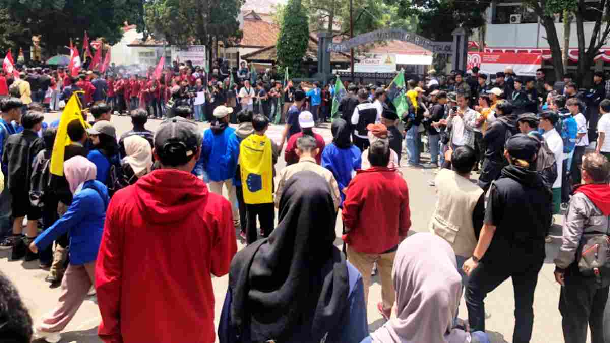 Puluhan Anak di Bawah Umur Hampir Terlibat Sebagai Penyusup dalam Aksi Demonstrasi Mahasiswa di Garut
